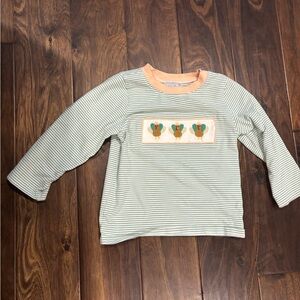 Turkey Smocked boys shirt